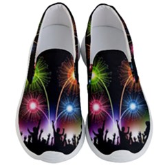 Happy New Year 2017 Celebration Animated 3d Men s Lightweight Slip Ons by Sapixe