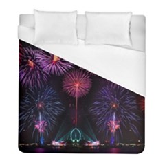 Happy New Year New Years Eve Fireworks In Australia Duvet Cover (full/ Double Size) by Sapixe