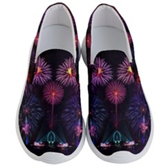 Happy New Year New Years Eve Fireworks In Australia Men s Lightweight Slip Ons by Sapixe