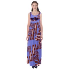 Ikat Sticks Empire Waist Maxi Dress by Sapixe