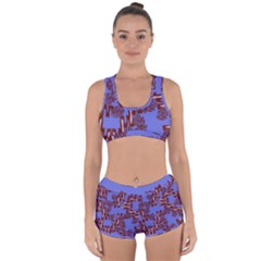 Ikat Sticks Racerback Boyleg Bikini Set by Sapixe