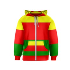 Kurdistan Kurd Kurds Kurdish Flag Kids  Zipper Hoodie by Sapixe