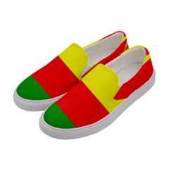 Kurdistan Kurd Kurds Kurdish Flag Women s Canvas Slip Ons by Sapixe