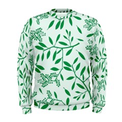 Leaves Foliage Green Wallpaper Men s Sweatshirt by Sapixe