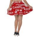 Keep Calm And Carry On Velvet Skater Skirt View2