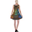 Leopard Barcelona Stained Glass Colorful Glass Reversible Velvet Sleeveless Dress View2