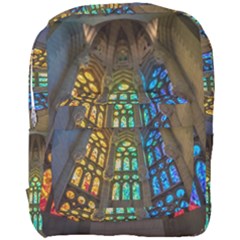 Leopard Barcelona Stained Glass Colorful Glass Full Print Backpack by Sapixe