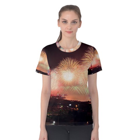 Kuwait Liberation Day National Day Fireworks Women s Cotton Tee by Sapixe