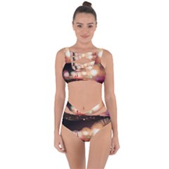 Kuwait Liberation Day National Day Fireworks Bandaged Up Bikini Set  by Sapixe