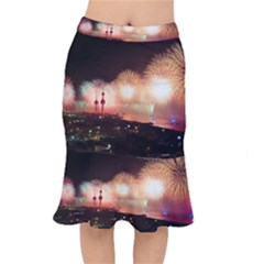 Kuwait Liberation Day National Day Fireworks Mermaid Skirt by Sapixe