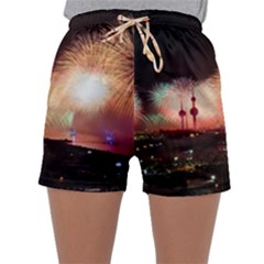 Kuwait Liberation Day National Day Fireworks Sleepwear Shorts by Sapixe