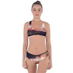 Kuwait Liberation Day National Day Fireworks Criss Cross Bikini Set by Sapixe