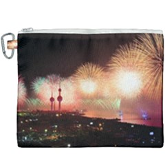 Kuwait Liberation Day National Day Fireworks Canvas Cosmetic Bag (xxxl) by Sapixe