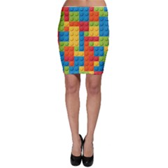 Lego Bricks Pattern Bodycon Skirt by Sapixe