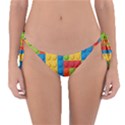 Lego Bricks Pattern Reversible Bikini Bottom View1