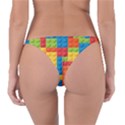 Lego Bricks Pattern Reversible Bikini Bottom View2