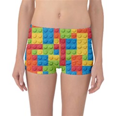 Lego Bricks Pattern Reversible Boyleg Bikini Bottoms by Sapixe