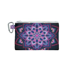 Mandala Circular Pattern Canvas Cosmetic Bag (small) by Sapixe