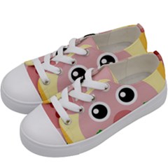 Luck Lucky Pig Pig Lucky Charm Kids  Low Top Canvas Sneakers by Sapixe