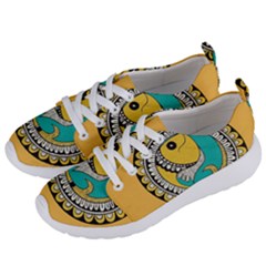 Madhubani Fish Indian Ethnic Pattern Women s Lightweight Sports Shoes by Sapixe