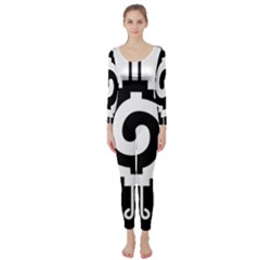 Maya Calendar Native American Religion Long Sleeve Catsuit by Sapixe