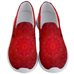 Mandala Ornament Floral Pattern Men s Lightweight Slip Ons by Sapixe