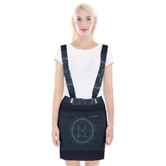 Minimalistic Knowledge Mathematics Trigonometry Braces Suspender Skirt