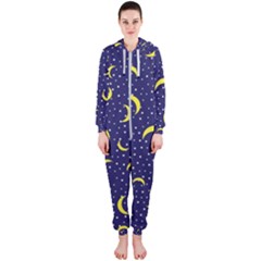 Moon Pattern Hooded Jumpsuit (ladies)  by Sapixe