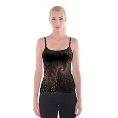 Multicolor Fractals Digital Art Design Spaghetti Strap Top by Sapixe