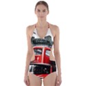 London Bus Cut-Out One Piece Swimsuit View1