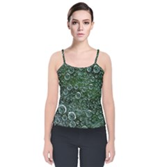 Morning Dew Velvet Spaghetti Strap Top