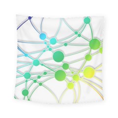 Network Connection Structure Knot Square Tapestry (small) by Sapixe