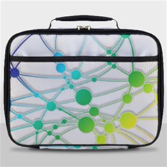 Network Connection Structure Knot Full Print Lunch Bag by Sapixe