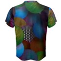 Multicolored Patterned Spheres 3d Men s Cotton Tee View2