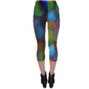 Multicolored Patterned Spheres 3d Capri Leggings  View2