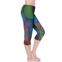 Multicolored Patterned Spheres 3d Capri Leggings  View4