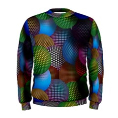 Multicolored Patterned Spheres 3d Men s Sweatshirt by Sapixe