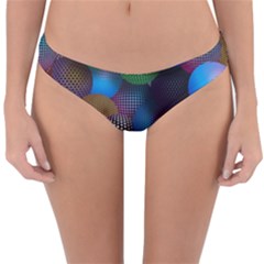 Multicolored Patterned Spheres 3d Reversible Hipster Bikini Bottoms by Sapixe