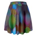 Multicolored Patterned Spheres 3d High Waist Skirt View2