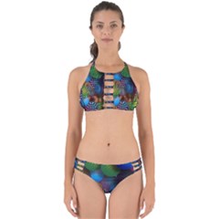 Multicolored Patterned Spheres 3d Perfectly Cut Out Bikini Set by Sapixe