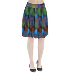 Multicolored Patterned Spheres 3d Pleated Skirt by Sapixe