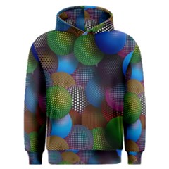 Multicolored Patterned Spheres 3d Men s Overhead Hoodie by Sapixe