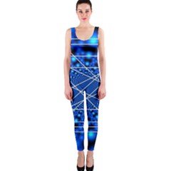 Network Connection Structure Knot One Piece Catsuit by Sapixe