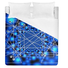 Network Connection Structure Knot Duvet Cover (queen Size) by Sapixe