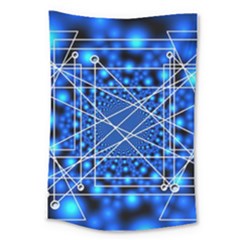 Network Connection Structure Knot Large Tapestry by Sapixe