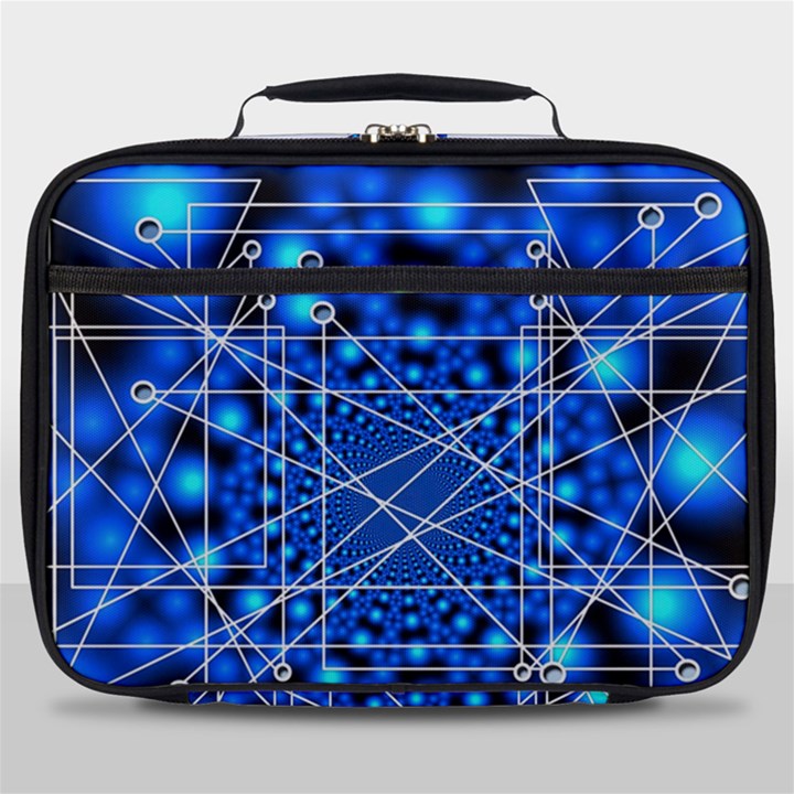 Network Connection Structure Knot Full Print Lunch Bag