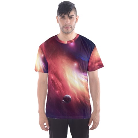 Nebula Elevation Men s Sports Mesh Tee by Sapixe