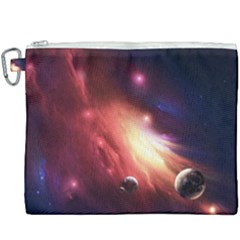 Nebula Elevation Canvas Cosmetic Bag (xxxl) by Sapixe