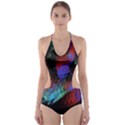 Native Blanket Abstract Digital Art Cut-Out One Piece Swimsuit View1