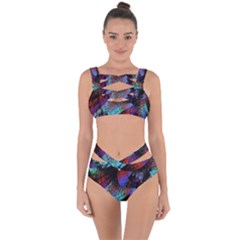 Native Blanket Abstract Digital Art Bandaged Up Bikini Set  by Sapixe